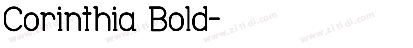 Corinthia Bold字体转换